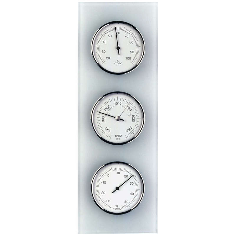 T-20.3020.02 Baromètre Thermo Hygromètre sur verre sablé TFA
<---Cliquez sur l'image pour agrandir---> T-20.3020.02 Baromètre Thermo Hygromètre sur verre sablé TFA