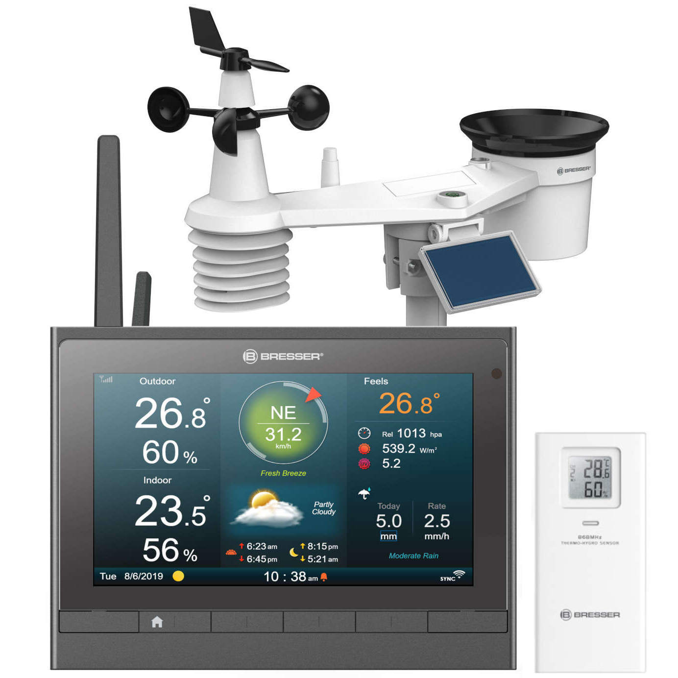 NB-7003510-HD Station Météo Pro wifi -HD- avec mémoire, capteur 7 en 1 solaire , UV et LUX BRESSER
<---Cliquez sur l'image pour agrandir---> NB-7003510-HD Station Météo Pro wifi -HD- avec mémoire, capteur 7 en 1 solaire , UV et LUX BRESSER